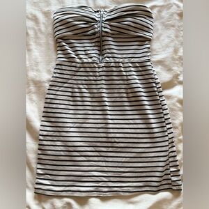 Nella Fantasia Monochrome Strapless Dress